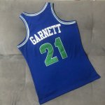 NBA 21 Garnett Timberwolves 1997-98 authentique Maillot bleu